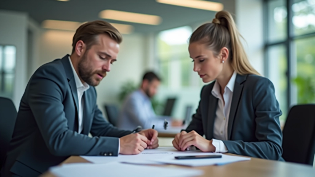 Skupina tří kolegů v kancelářském prostředí při práci na projektu kolem stolu, profesionální atmosféra