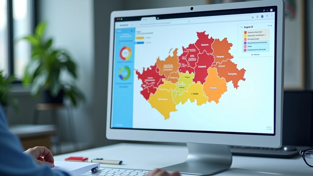 Mapa České republiky s barevným zvýrazněním regionů podle výše mezd
